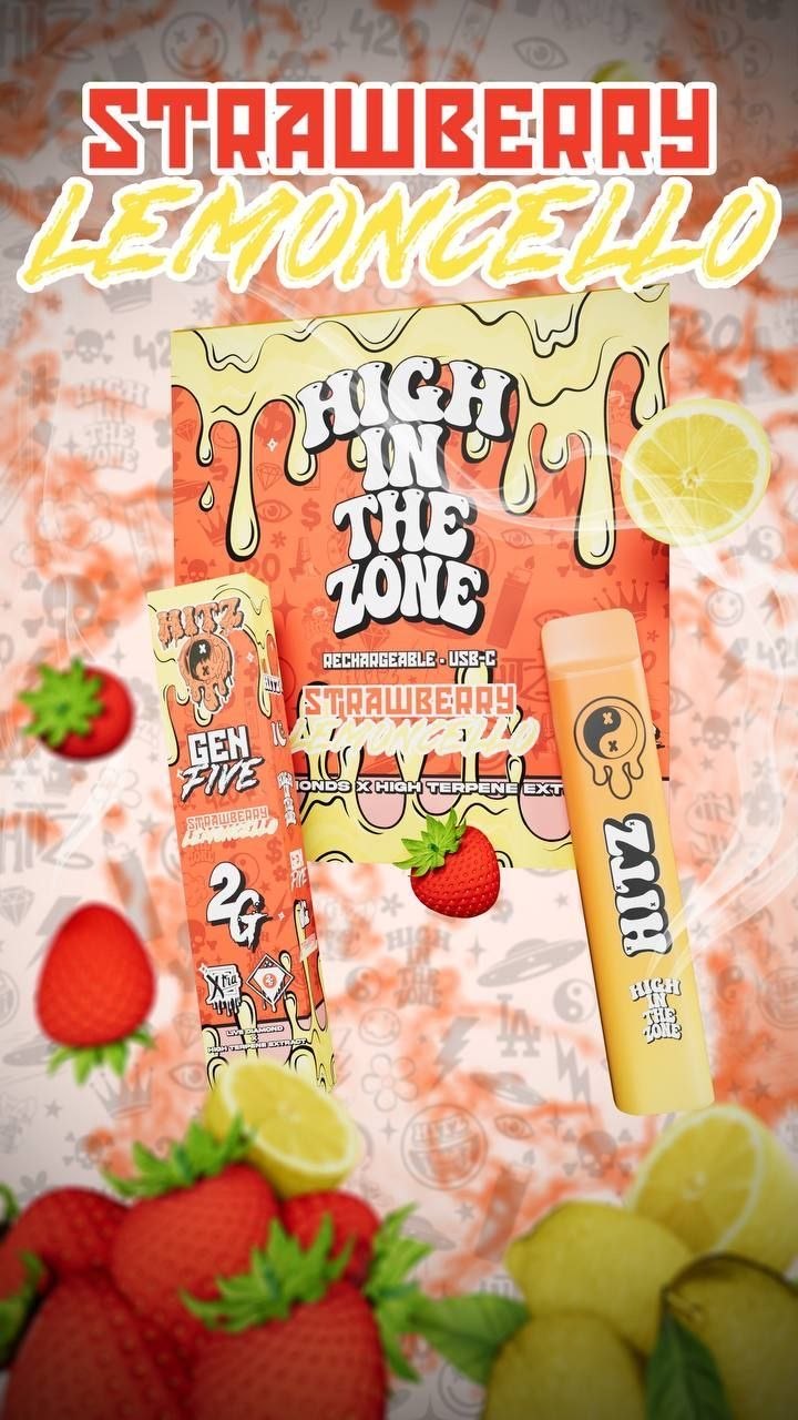 hitz gen five 2g strawberry lemoncello