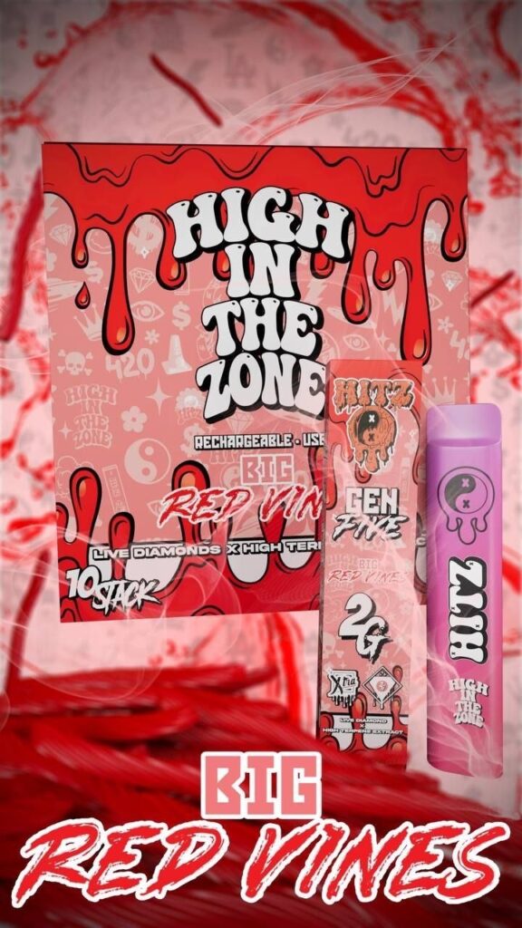 hitz gen five big red vines 2g disposable